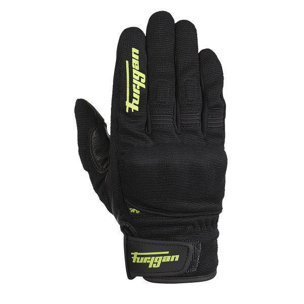Guanti moto Furygan Jet D3O Black Green Fluo Guanti moto Furygan Jet D3O Black Green Fluo