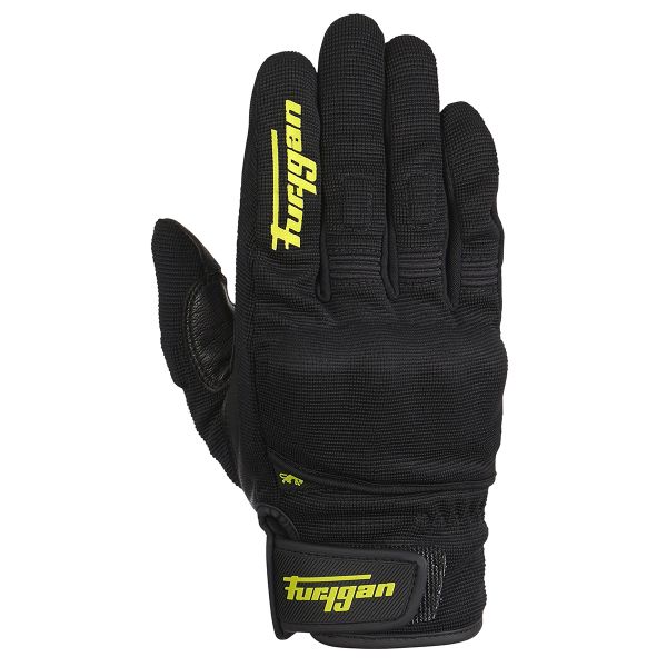 Guanti moto Furygan Jet D3O Black Yellow Fluo