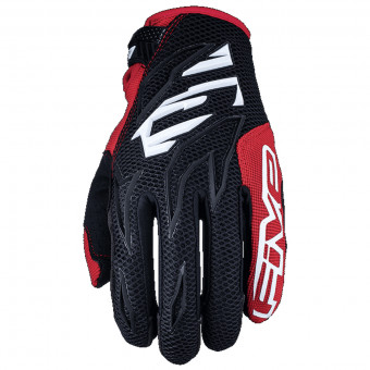 Guanti moto Five MXF3 Nero Bianco Rosso
