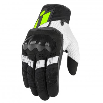 Guanti moto ICON Overlord Hi Viz Giallo