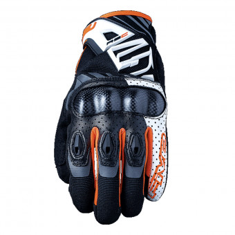 Guanti moto Five RS-C Bianco Arancione