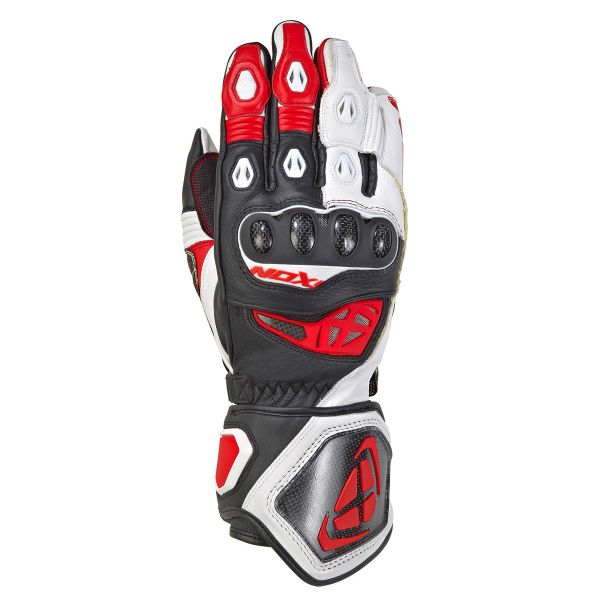 Guanti moto Ixon Rs Genius 2 Nero Bianco Rosso