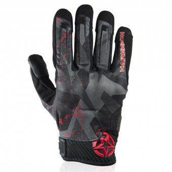 Guanti moto HARISSON Score Black Red