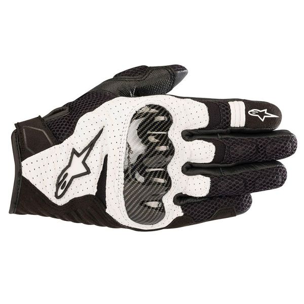 Guanti moto Alpinestars SMX-1 Air V2 Black White Al Miglior Prezzo