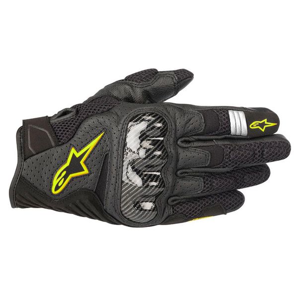 Guanti moto Alpinestars SMX-1 Air V2 Nero Giallo Fluo Guanti moto Alpinestars SMX-1 Air V2 Nero Giallo Fluo