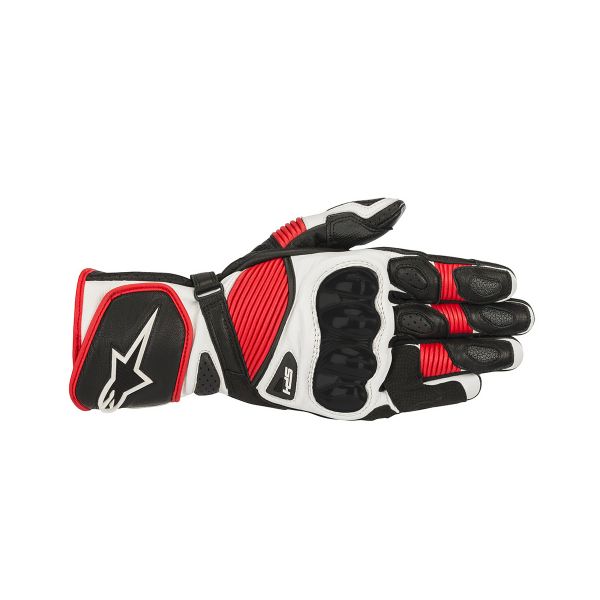 Guanti moto Alpinestars Sp-1 V2 Nero Bianco Rosso