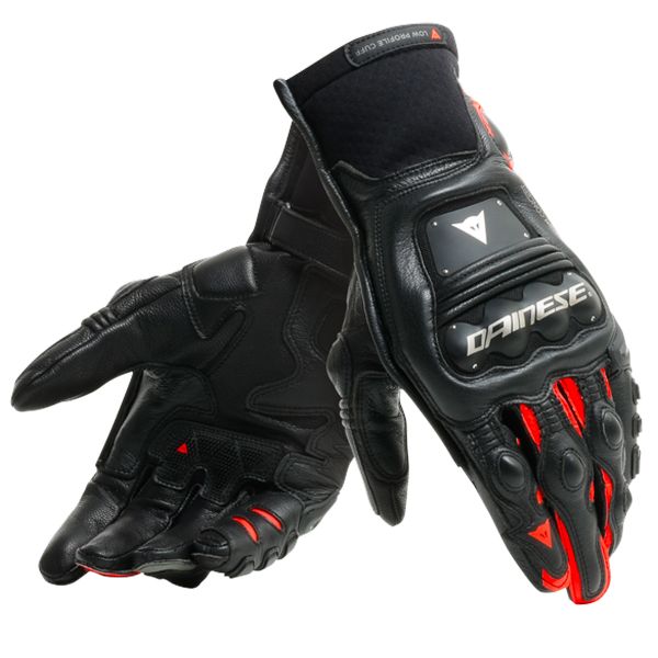 Guanti moto Dainese Steel-Pro In Black Red Fluo