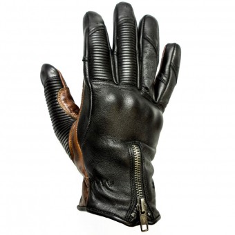 Guanti moto Helstons Tank Rag Nero Camel