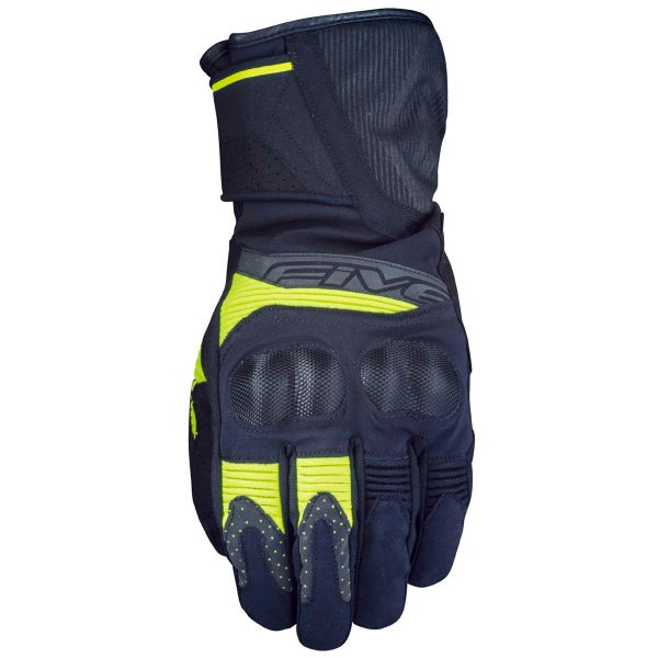 Guanti moto Five WFX2 WP Black Fluo Yellow