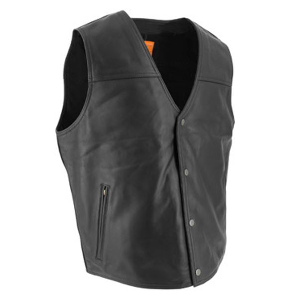 Gilet Soubirac Gilet Pelle Nero Gilet Soubirac Gilet Pelle Nero