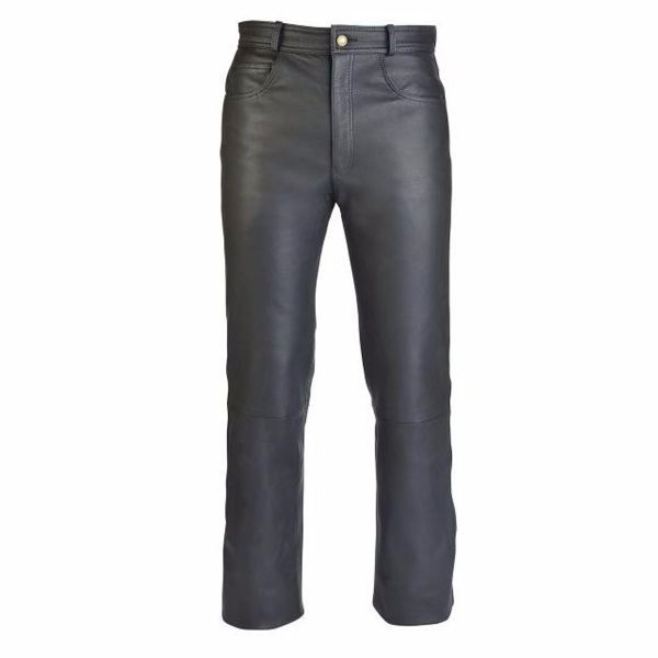 Jeans moto Soubirac Jean Cuoio Donna Nero