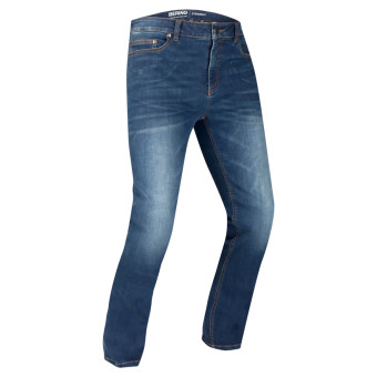 Jeans moto Bering Trust Straight Washed Blue