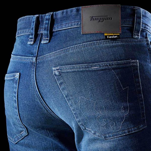 Furygan D12X Kevlar St Medium Blue