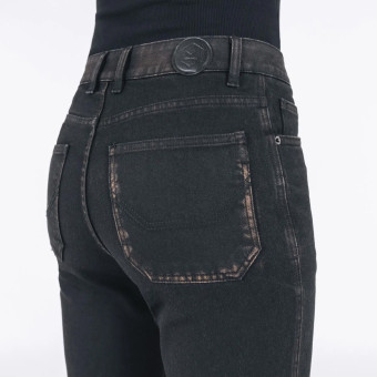 Knox Donne Cartmel Kick Flare Regular Invecchiato Nero Ruggine