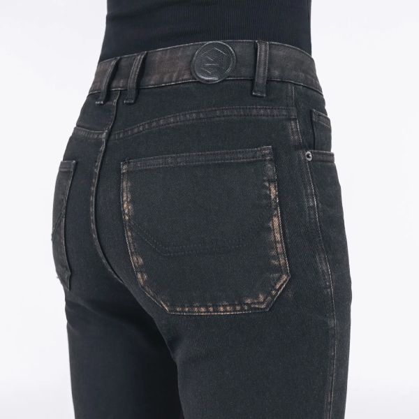 Knox Donne Cartmel Kick Flare Regular Invecchiato Nero Ruggine