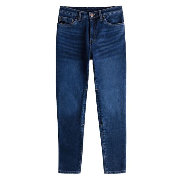 Jeans moto Knox Donne Colton Skinny Regular Stone Wash Indigo