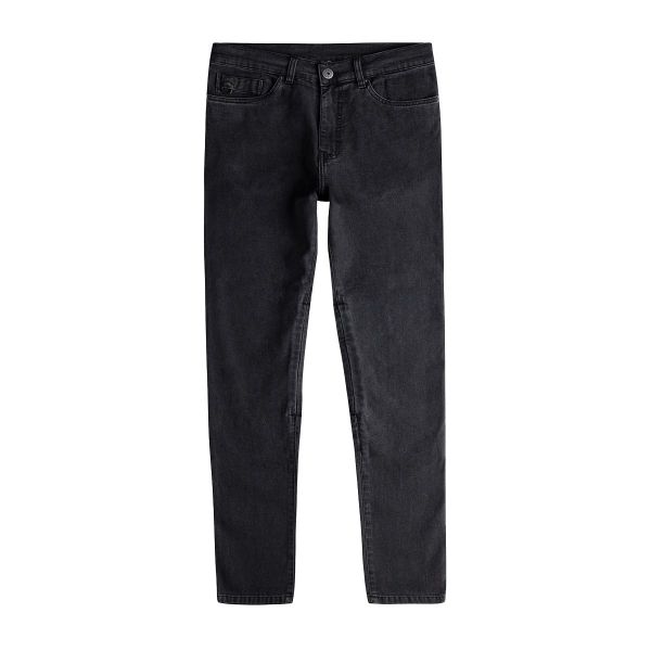 Jeans moto Knox Donne Colton Skinny Short Nero