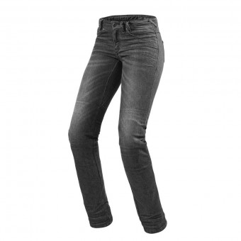Jeans moto REV'IT Madison 2 Ladies Grigio Scuro Sbiadito