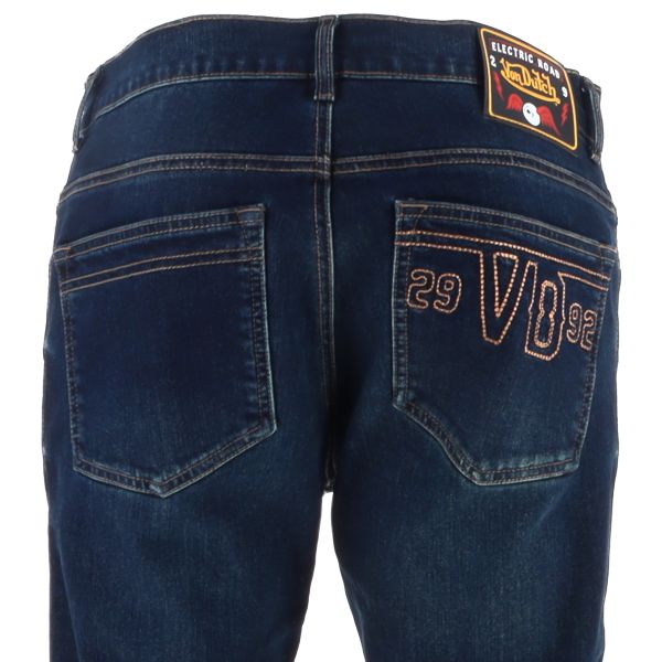 Von Dutch Basic Denim Stretch Blu Sporco