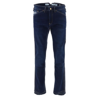 Jeans moto Von Dutch Carter Denim Stretch Blu Raw Jeans moto Von Dutch Carter Denim Stretch Blu Raw