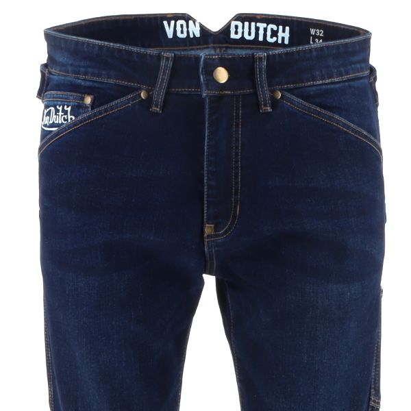 Von Dutch Carter Denim Stretch Blu Raw