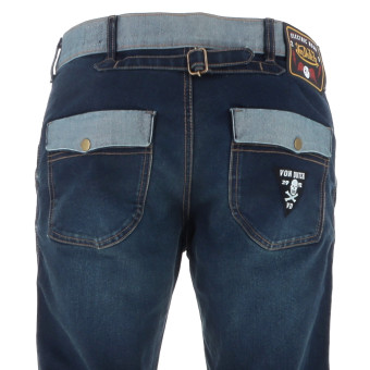 Von Dutch Eden Denim Stretch Blu Sporco