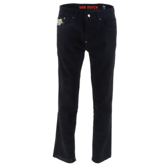 Jeans moto Von Dutch Mustang Denim Stretch Nero Jeans moto Von Dutch Mustang Denim Stretch Nero