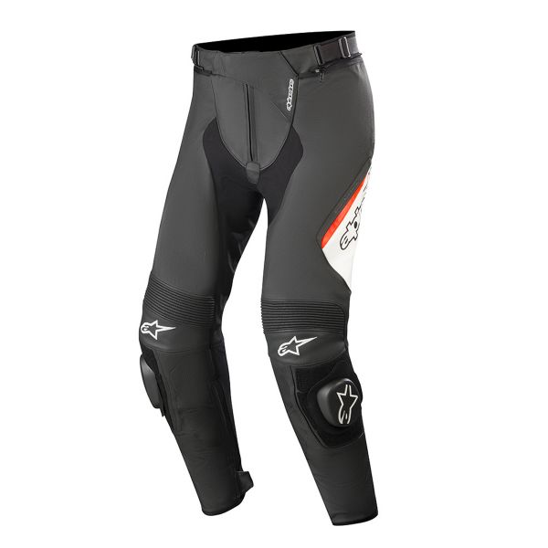 Pantalone moto Alpinestars Missile V2 Nero Bianco Rosso Fluo