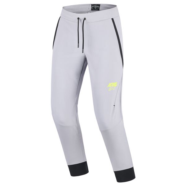 Pantalone moto Alpinestars Aeroshell Pants Mid Gray Yellow Fluo