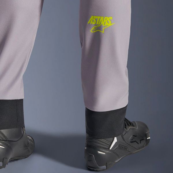 Alpinestars Aeroshell Pants Mid Gray Yellow Fluo