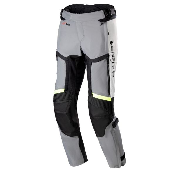 Pantalone moto Alpinestars Pantaloni Bogota Pro Drystar 4 stagioni grigio ghiaccio giallo fluo