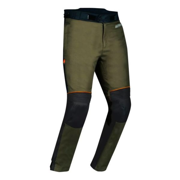 Pantalone moto Bering Zephyr Black Kaki Orange Pant