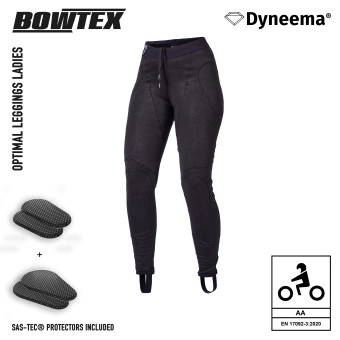 Pantalone moto Bowtex Optimal Legging Donna Nero
