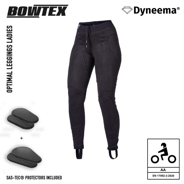 Pantalone moto Bowtex Optimal Legging Donna Nero