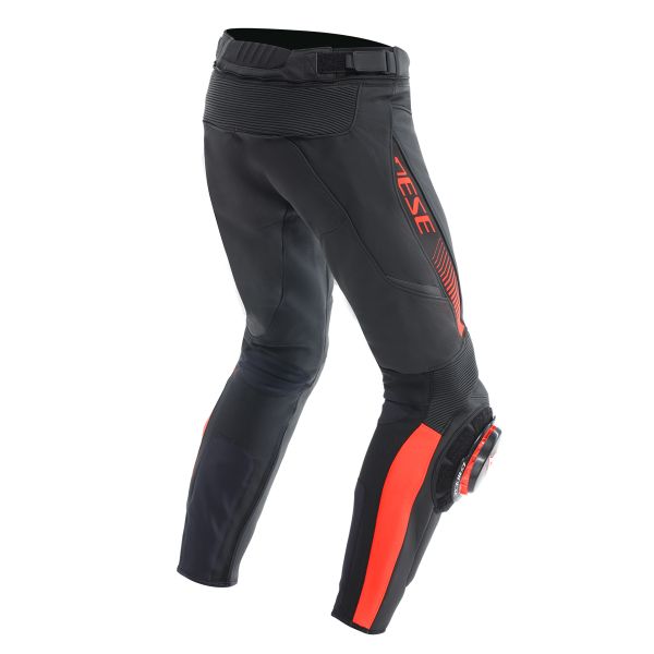 Dainese Super Speed Pants Black Red Fluo