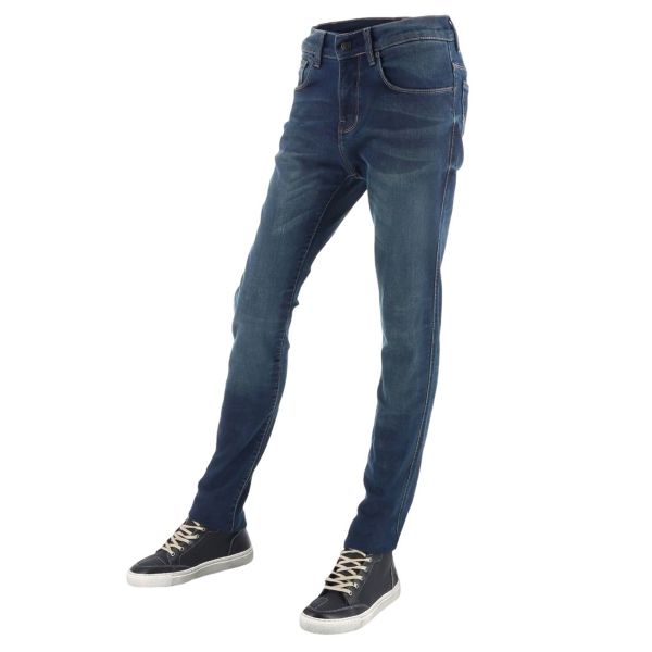 Pantalone moto Helstons Calamity Bleu Sporco Pantalone moto Helstons Calamity Bleu Sporco