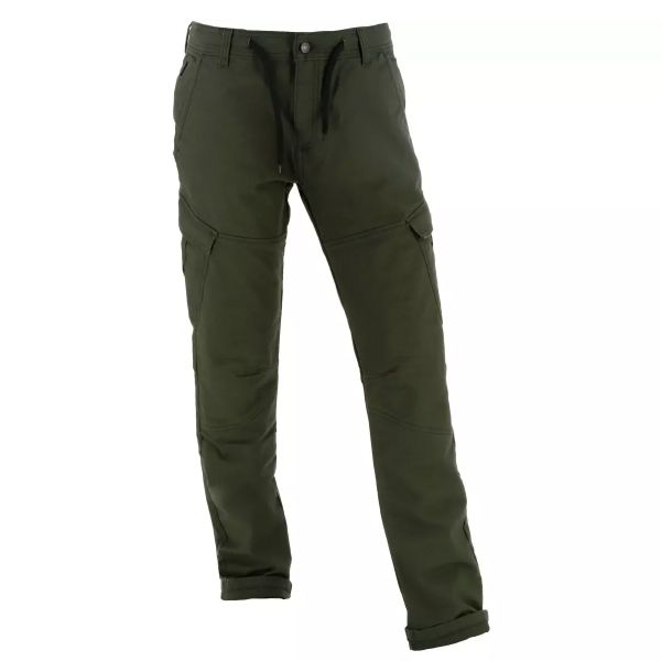 Pantalone moto Helstons Portland Cotone Cordura Khaki Pantalone moto Helstons Portland Cotone Cordura Khaki