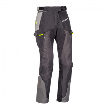 Pantalone moto Ixon Balder Pant Black Grey Bright Yellow