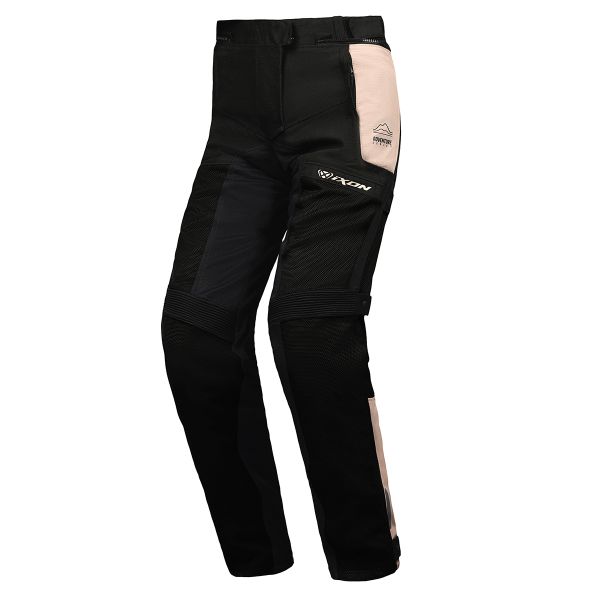 Pantalone moto Ixon M-Njord Lady Pant Sand Black Red