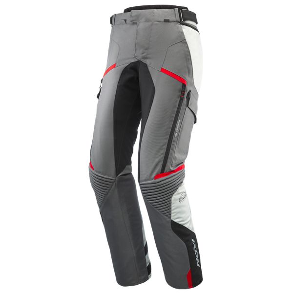 Pantalone moto Ixon Midgard PT Grey Black Red Pantalone moto Ixon Midgard PT Grey Black Red
