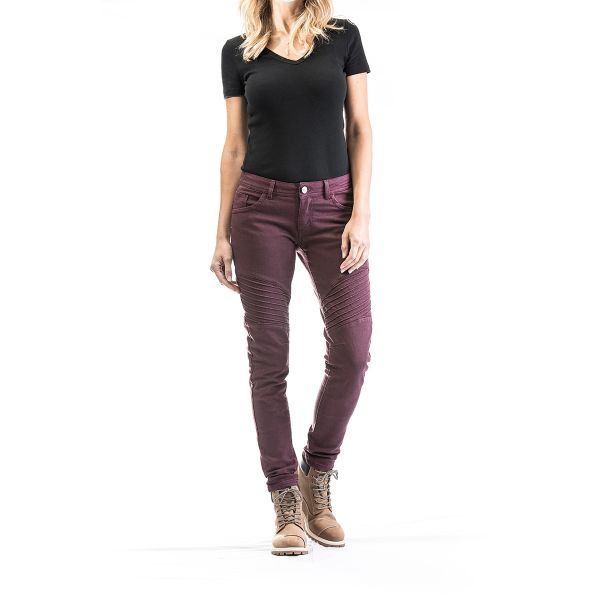Jeans moto Ixon Vicky Burgundy