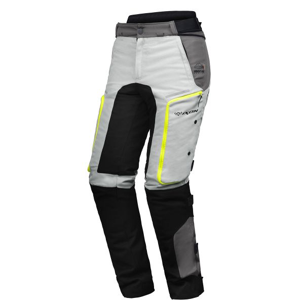 Pantalone moto Ixon Vidar Pant Grey Black Bright Yellow
