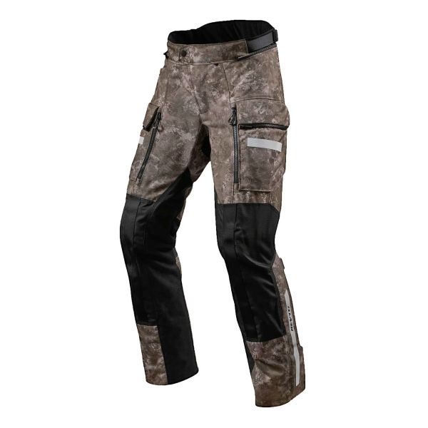 Pantalone moto REV'IT Sand 4 H2O Camouflage Marrone Corto