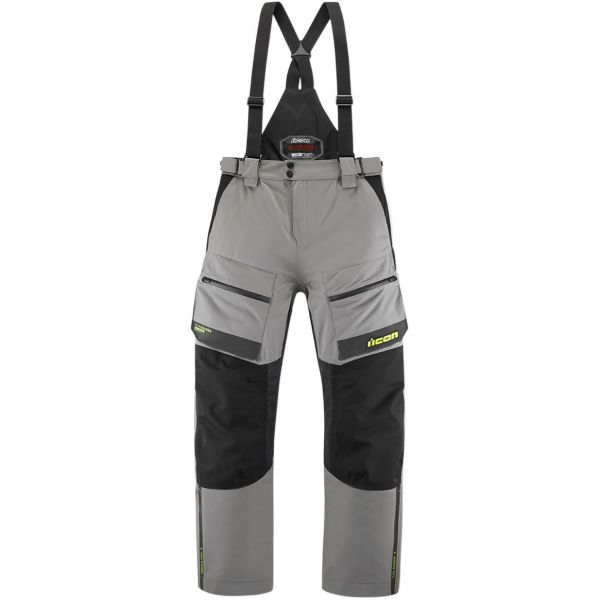 Pantalone moto ICON Raiden Pant Grey Hi-Viz