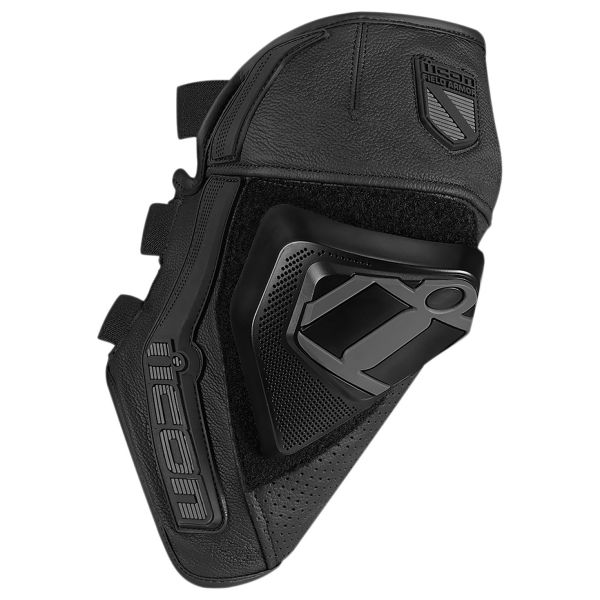 Ginocchiere Moto ICON Cloverleaf Knee Black