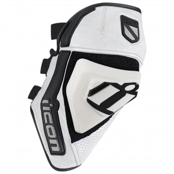Ginocchiere Moto ICON Cloverleaf Knee White
