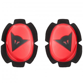 Saponette Moto Dainese Pista Knee Slider Fluo Red Black Saponette Moto Dainese Pista Knee Slider Fluo Red Black