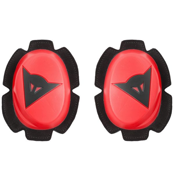 Saponette Moto Dainese Pista Knee Slider Fluo Red Black Saponette Moto Dainese Pista Knee Slider Fluo Red Black