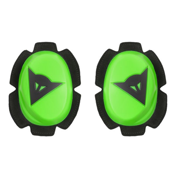 Saponette Moto Dainese Pista Knee Slider Fluo Green Black Saponette Moto Dainese Pista Knee Slider Fluo Green Black
