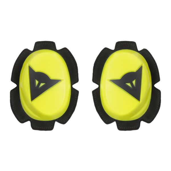 Saponette Moto Dainese Pista Knee Slider Fluo Yellow Black Saponette Moto Dainese Pista Knee Slider Fluo Yellow Black